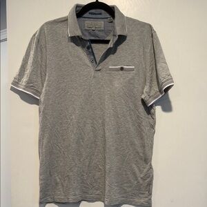 Ted Baker London Gray Polo Shirt